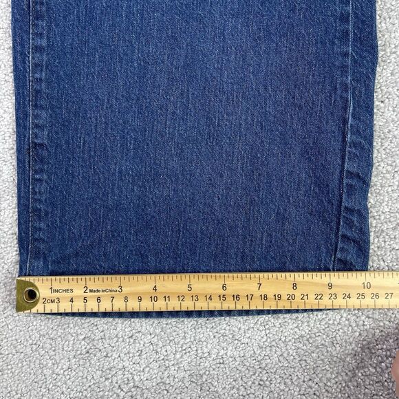 Banana Republic Jeans Women’s 29 Blue Straight Fit Wide Leg High Rise Dark Wash - Picture 11 of 12